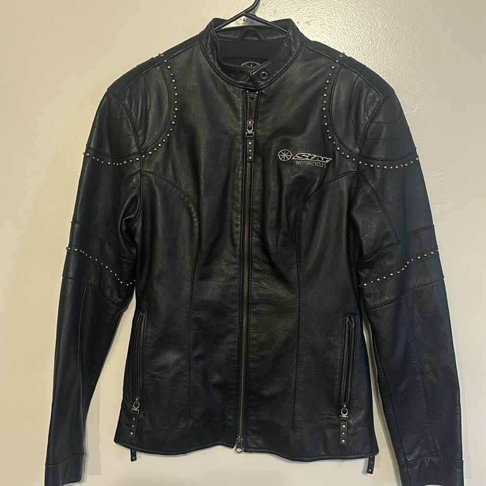 Women’s Yamaha Leather Jacket Size Small